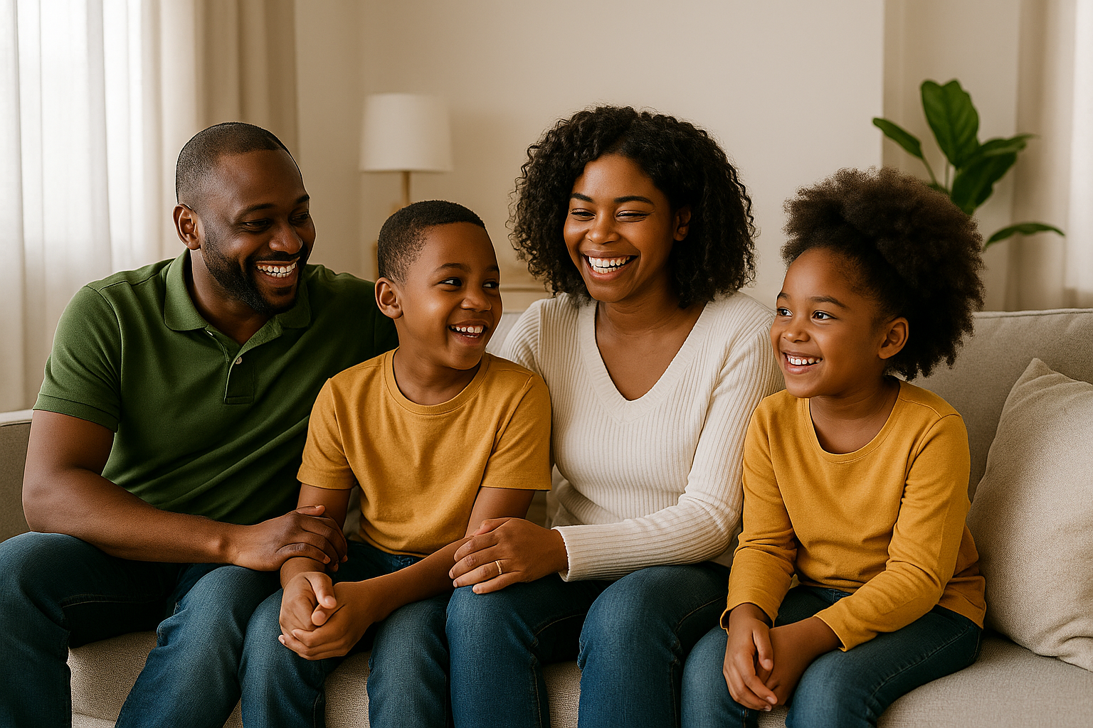 Happy Family After Pest Control